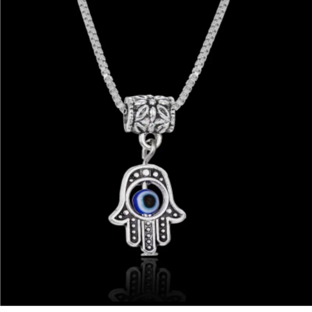 New Hamsa evil eye necklace